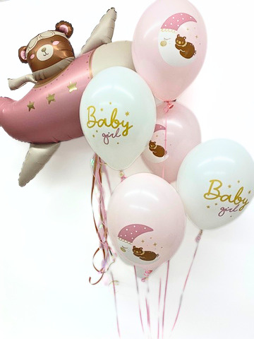 Ballonstrauß "Sweet Baby Girl" – Bild 2