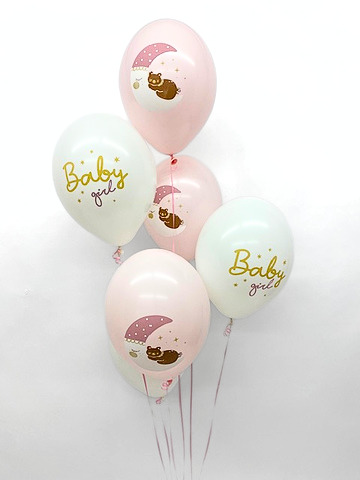 Ballonstrauß "Sweet Baby Girl"