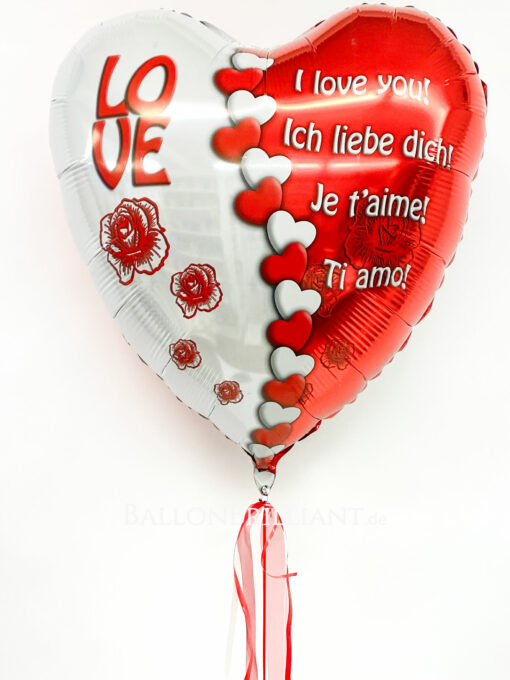 Folienballon "Love around the world"