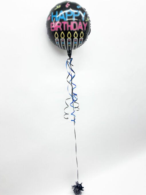 Folienballon "Happy Birthday Neon Vibes" – Bild 2