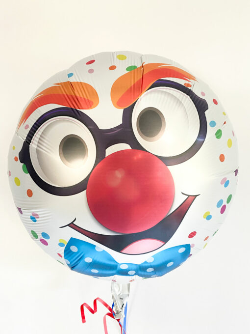 Folienballon "Clown mit Brille"