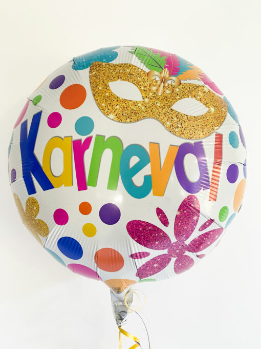 Folienballon "Happy Karneval"