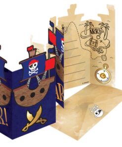 Einladungskarten Pirat "Pirat Schatzinsel Collection