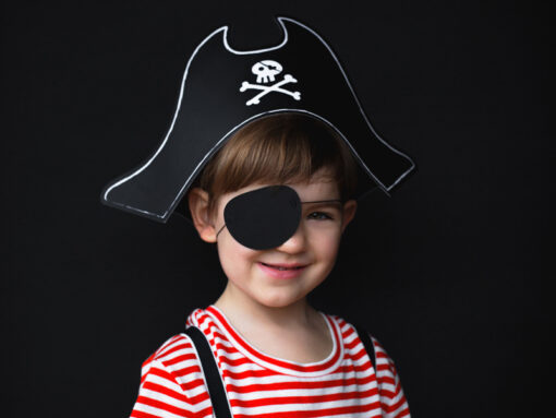 Piratenhut mit Augenklappe "Piraten Schatzinsel Collection" – Bild 2
