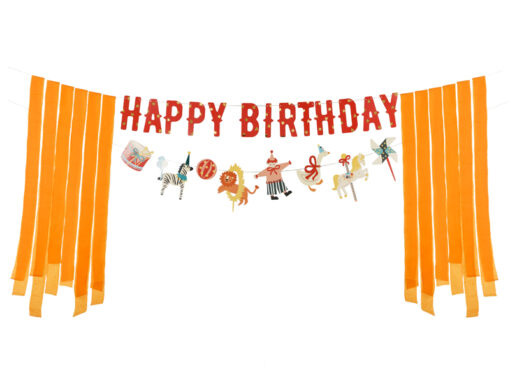 Banner Happy Birthday "Zirkus Collection"