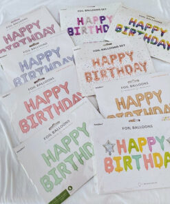 Folienballonbuchstaben Happy Birthday