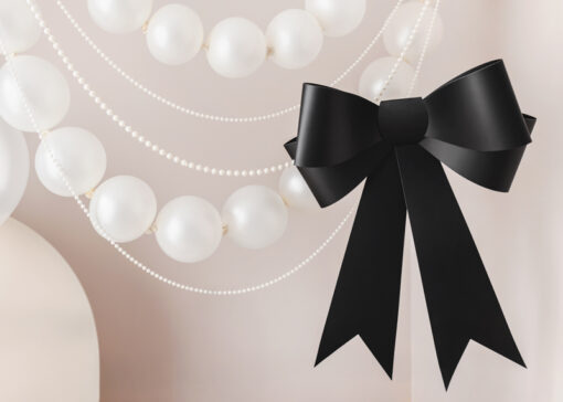 Schleife schwarz "Black and White Collection" – Bild 2