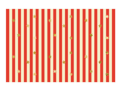 Tischdecke Papier rot/gold "Zirkus Collection"
