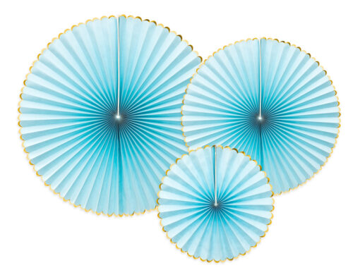 Deko Rosetten hellblau "Collection Sommerbriese"