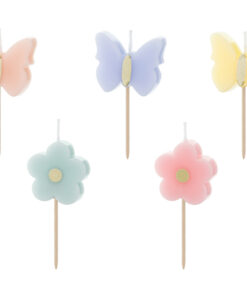 Geburtstagskerzen Schmetterlinge/Blumen "Sommerbriese Collaction"