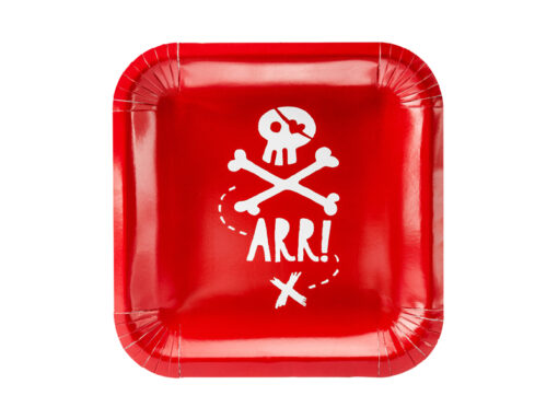 Pappteller rot Piraten "Piraten Schatzinsel Collection"