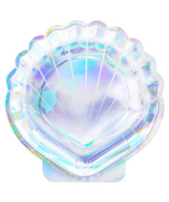 Pappteller in Muschelform "Mermaid Glitzer Collection"