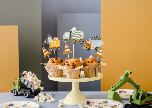 Cake Toppers Baufahrzeuge "Achtung, Baustelle Collection" – Bild 2