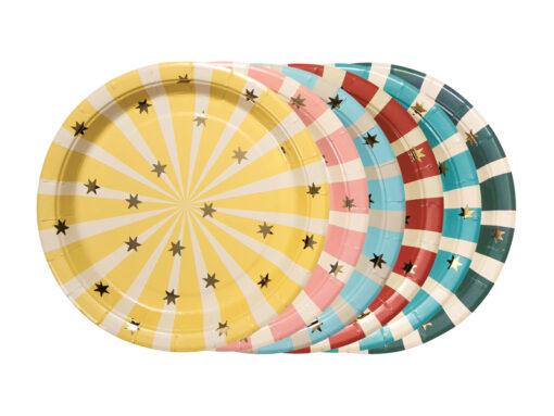 Pappteller Sterne "Zirkus Collection"