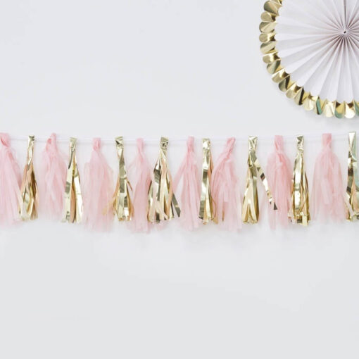 Tassel Girlande rosa/gold (Prinzessin Collection)