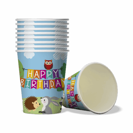 Pappbecher Woodland (Kleine Waldfreunde Collection)