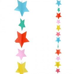 Girlande Sterne , bunt