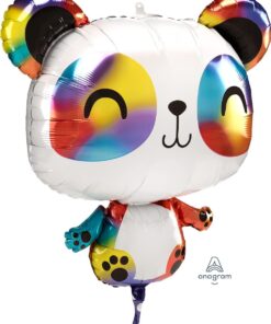 Folienballon Panda Bär bunt (Safari/Dschungel Collection)
