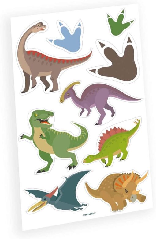 abwaschbare Tattoos, 9 Stück (Dino Collection)