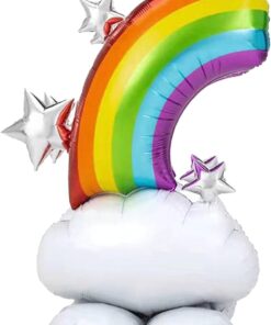 Folienballon Regenbogen für Luftfüllung (Regenbogenland Collection)