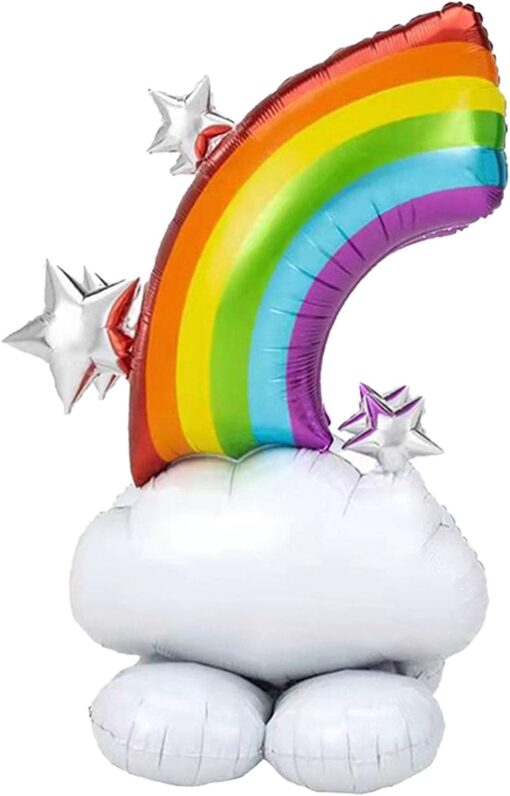 Folienballon Regenbogen für Luftfüllung (Regenbogenland Collection)