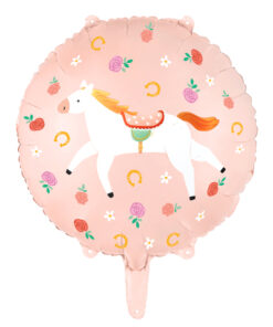 Folienballon Pferde, rosa (Kleine Reiterwelt Collection)