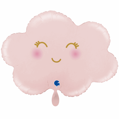 Folienballon Wolke matt rosa