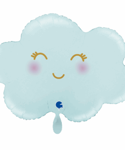 Folienballon Wolke matt blau
