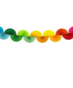 Papiergirlande Regenbogenfächer (Regenbogenland Collection)