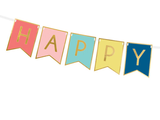 Banner Happy Birthday bunt (Regenbogenland Collection)