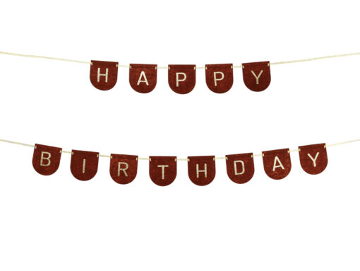 Filzbanner Happy Birthday ( Kleine Waldfreunde Collection)