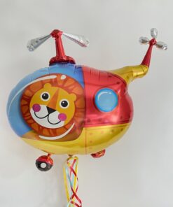 Folienballon Hubschrauber mit Löwe (Flugzeug Collection)