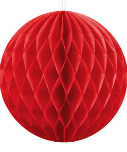 Seidenpapierkugel, rot. ca. 10 cm