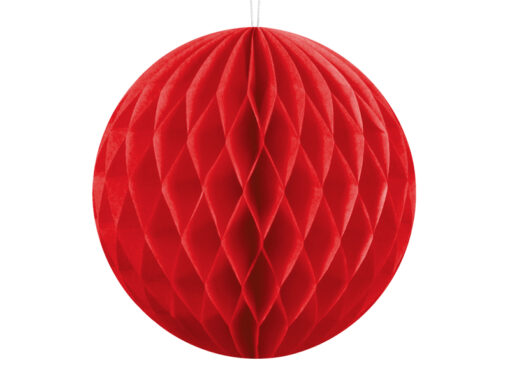 Seidenpapierkugel, rot. ca. 10 cm