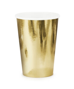 Pappbecher Gold-Metallicfarben
