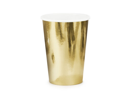 Pappbecher Gold-Metallicfarben