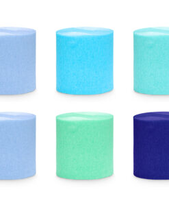 Krepppapier Streamer  blau/grün/ Mix
