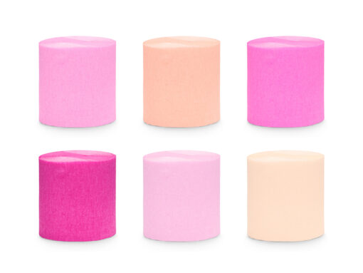 Krepppapier Streamer pfirsich/rosa/pink