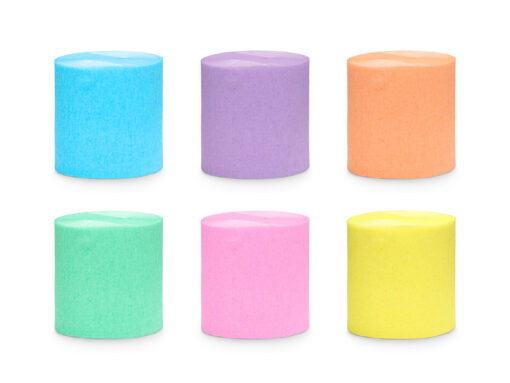 Krepppapier Streamer  Sommerfarben