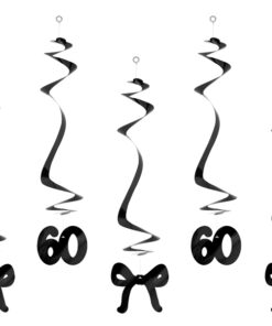 Geburtstagswirbel schwarz 60 (Black and White Collection)