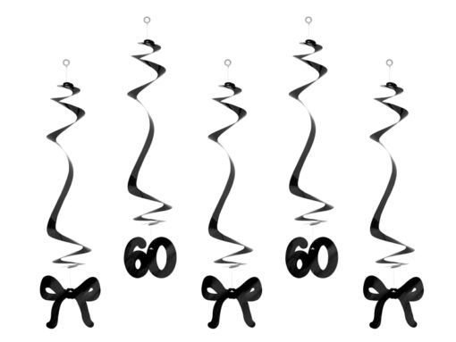 Geburtstagswirbel schwarz 60 (Black and White Collection)