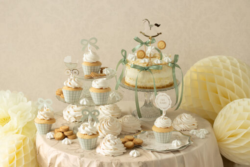 Muffin-Set Oh Baby in grünem Karomuster – Bild 2