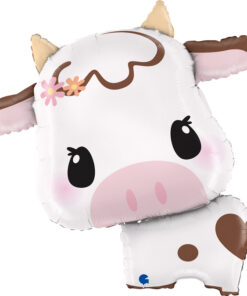 Folienballon liebliche Kuh (Kleine Farm Collection)