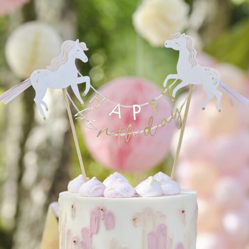 Cake Topper Pferde Happy Birthday (Kleine Pferdewelt Collection)
