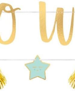 Banner "Hello World", blau