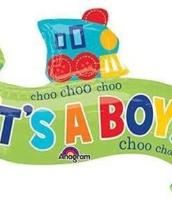Folienballon choo choo choo .... Zug "It´s a Boy", bunt