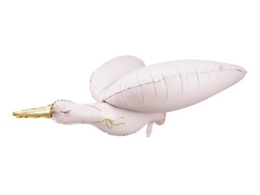 Folienballon "Storch" hellrosa
