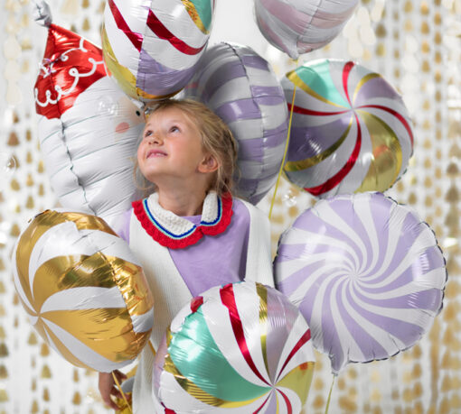 Folienballon "Bonbon" pastell flieder – Bild 3