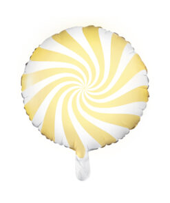 Folienballon "Bonbon" pastell gelb