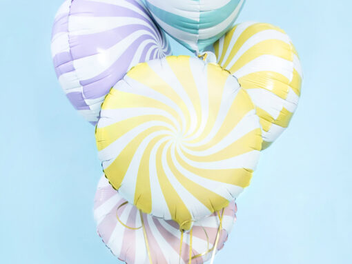 Folienballon "Bonbon" pastell gelb – Bild 2